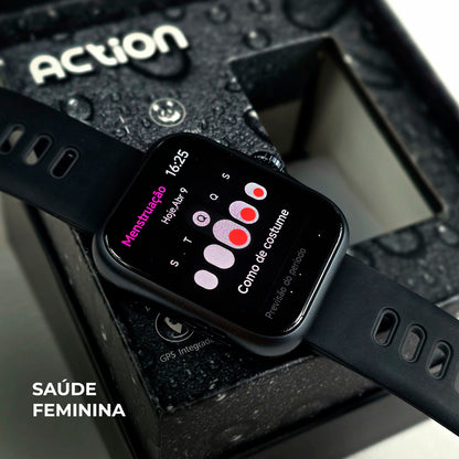 ACTION WEARZONE | Smartwatch Esportivo | A PROVA D'ÁGUA, GPS integrado e 7 Dias de Bateria