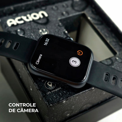 ACTION WEARZONE | Smartwatch Esportivo | A PROVA D'ÁGUA, GPS integrado e 7 Dias de Bateria