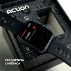 ACTION WEARZONE | Smartwatch Esportivo | A PROVA D'ÁGUA, GPS integrado e 7 Dias de Bateria