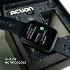 ACTION WEARZONE | Smartwatch Esportivo | A PROVA D'ÁGUA, GPS integrado e 7 Dias de Bateria