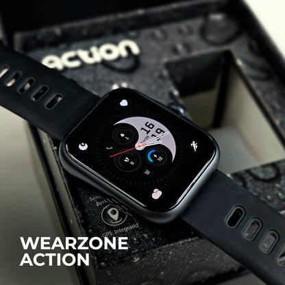 ACTION WEARZONE | Smartwatch Esportivo | A PROVA D'ÁGUA, GPS integrado e 7 Dias de Bateria