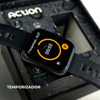 ACTION WEARZONE | Smartwatch Esportivo | A PROVA D'ÁGUA, GPS integrado e 7 Dias de Bateria