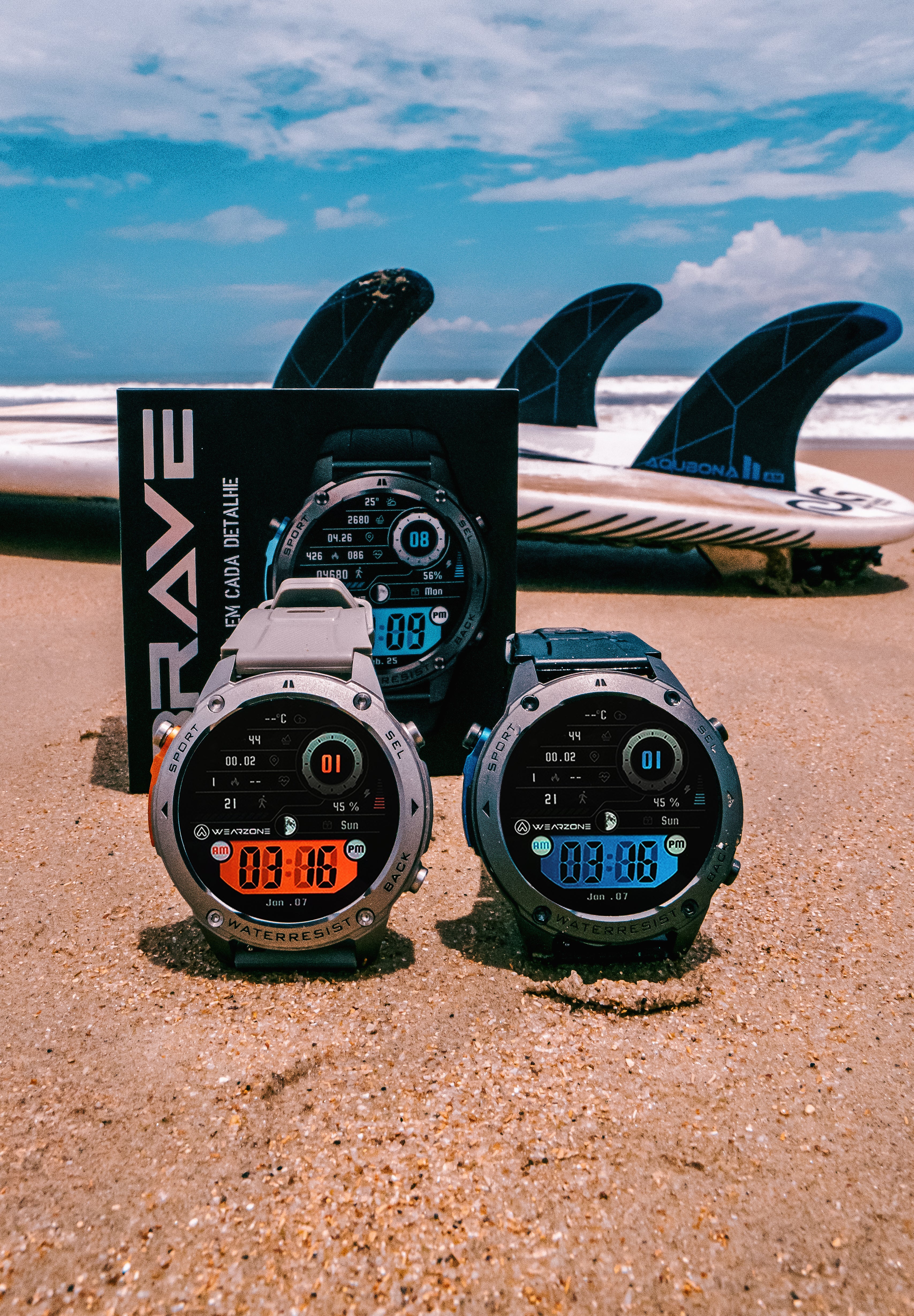 BRAVE | GPS | 5ATM Aprova de água do mar | Resistência IP69k