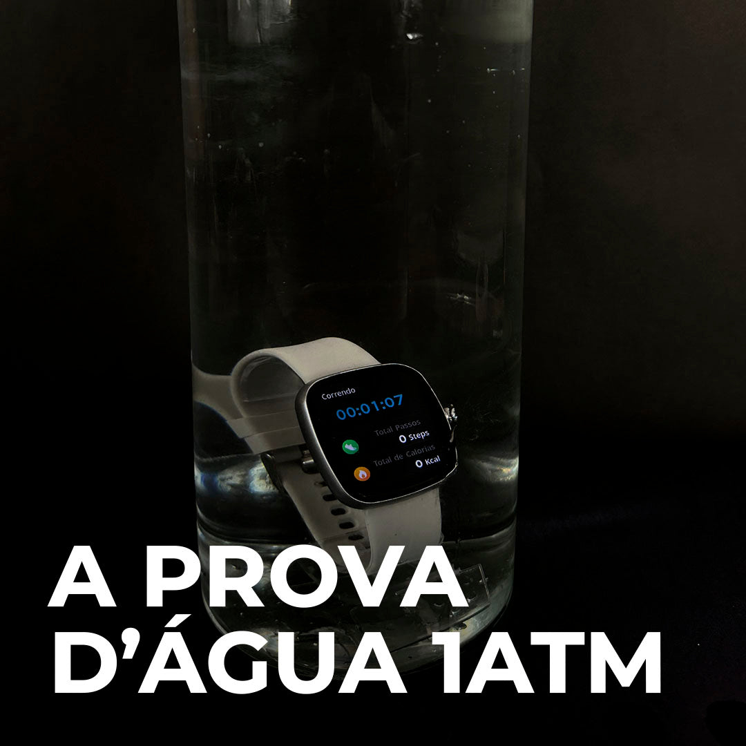 EASY | Smartwatch Inteligente | À Prova D'Água 1ATM | Bateria 7 Dias | Faz e Recebe Ligações