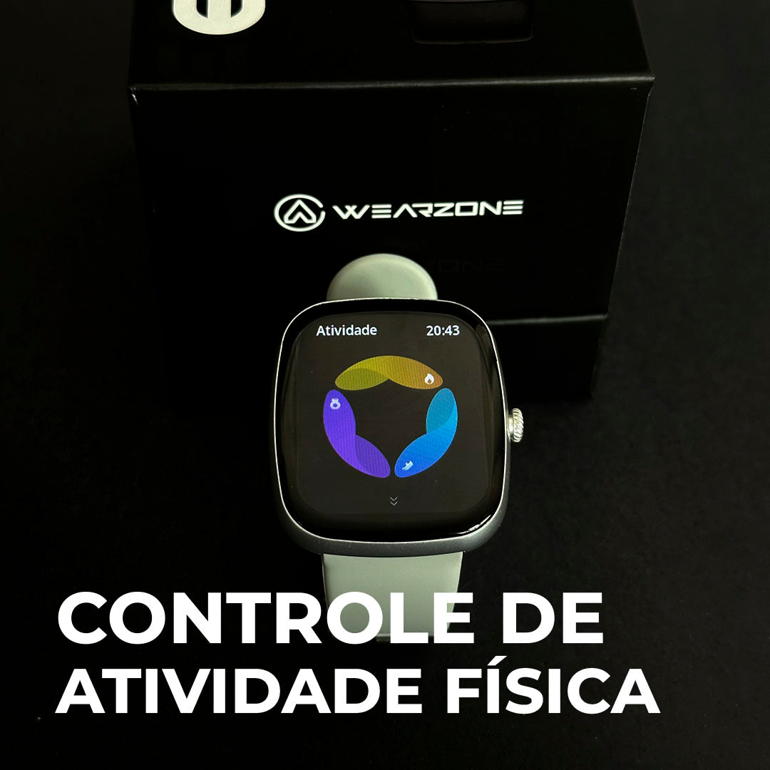 EASY | Smartwatch Inteligente | À Prova D'Água 1ATM | Bateria 7 Dias | Faz e Recebe Ligações