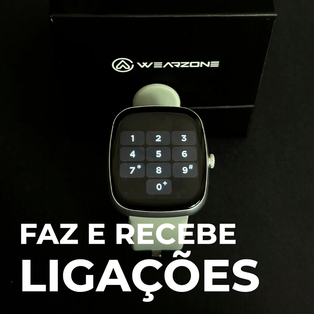 EASY | Smartwatch Inteligente | À Prova D'Água 1ATM | Bateria 7 Dias | Faz e Recebe Ligações