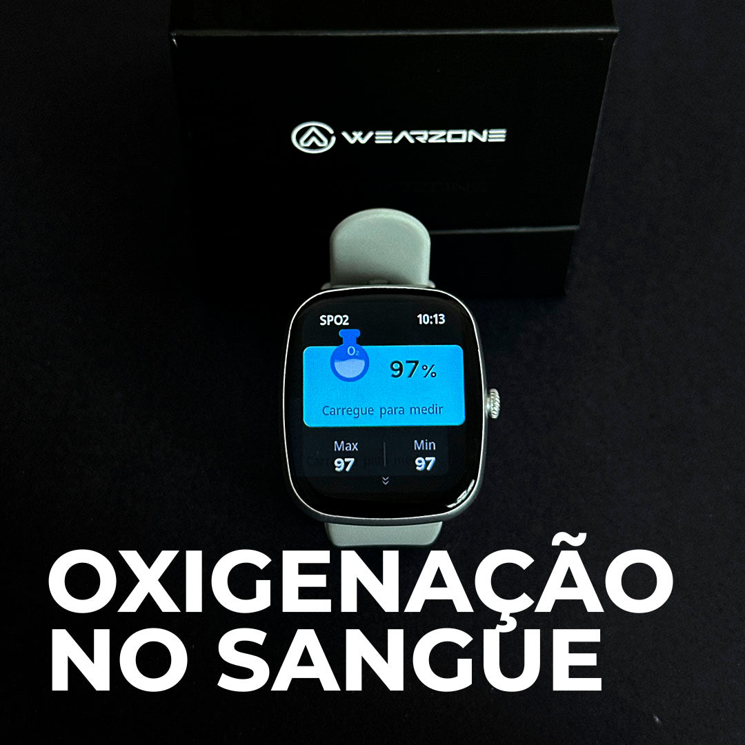 EASY | Smartwatch Inteligente | À Prova D'Água 1ATM | Bateria 7 Dias | Faz e Recebe Ligações