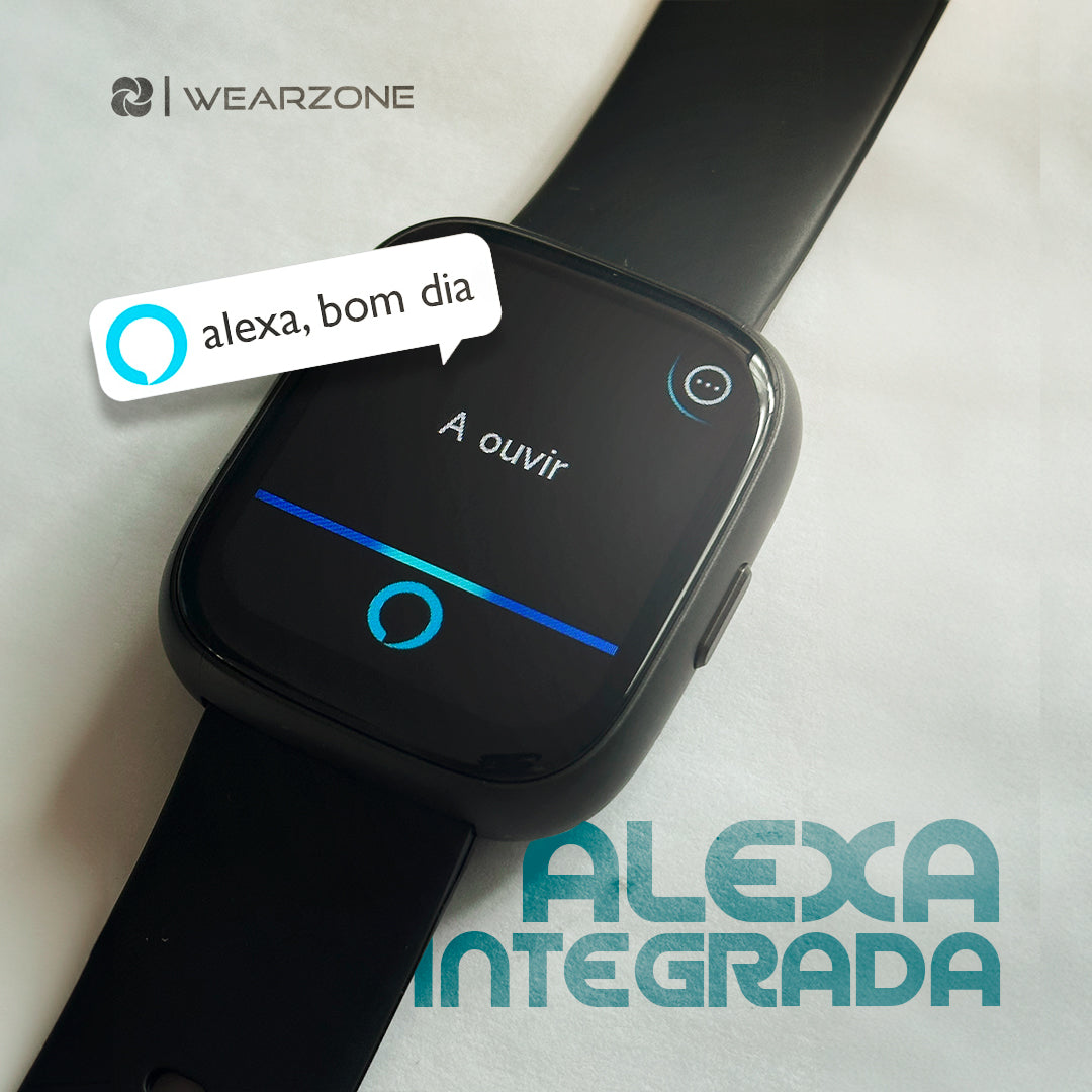PULSE | Smartwatch com Alexa Integrada | À Prova D'Água 3ATM | Bateria 7 Dias | Faz e Recebe Ligações