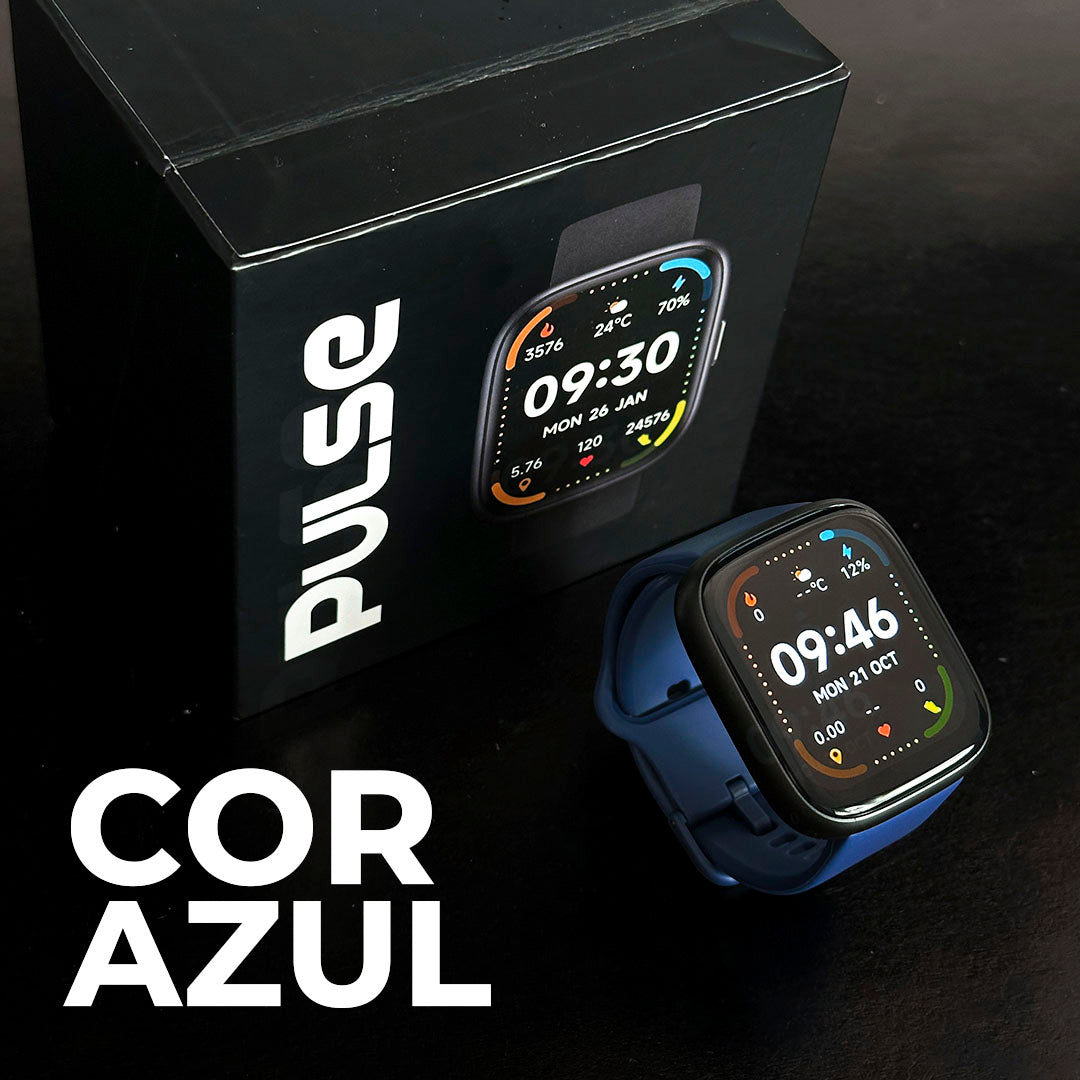 PULSE | Smartwatch com Alexa Integrada | À Prova D'Água 3ATM | Bateria 7 Dias | Faz e Recebe Ligações