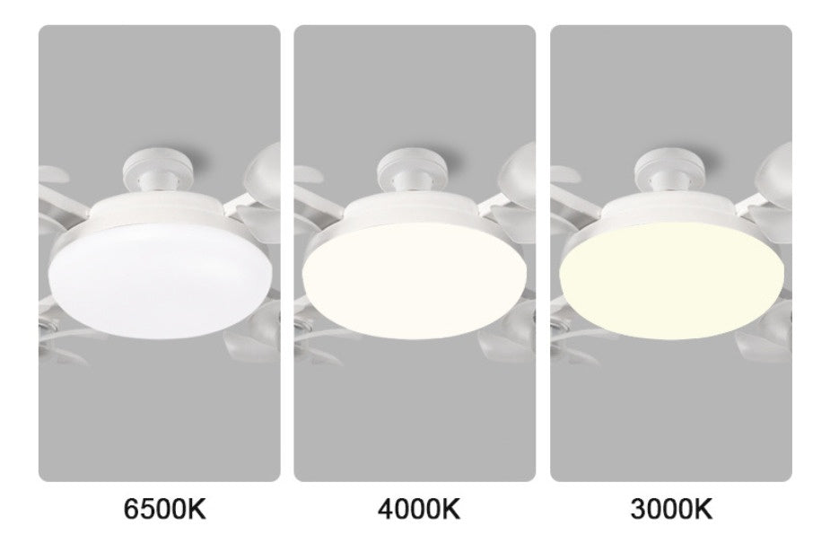 Adjustable LED Ceiling Light, 3-level Dimming, 4bar3-piece Lampshade, White, 50bar60Hz, 11.43 Cm Diameter, Plastic Material.