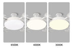 Adjustable LED Ceiling Light, 3-level Dimming, 4bar3-piece Lampshade, White, 50bar60Hz, 11.43 Cm Diameter, Plastic Material.