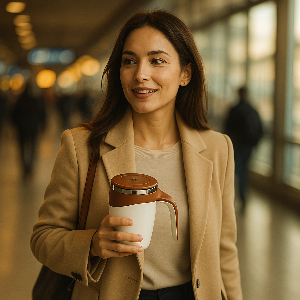 Mulher com Caneca Real