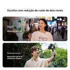 LARK M2 | Microfone de Lapela Sem Fio | Redução de Ruído AI | Bluetooth | Gravação Profissional